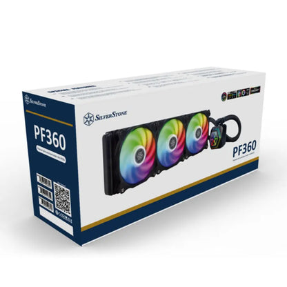 SilverStone Permafrost PF360 ARGB V2 360mm AIO Liquid CPU Cooler with Addressable RGB-tpstech.in
