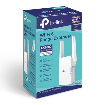 TP-Link RE605X AX1800 Dual-Band Wi-Fi 6 Range Extender OneMesh Compatible-tpstech.in