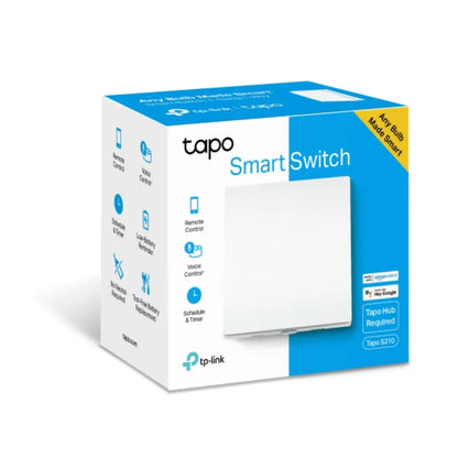 TP-Link Tapo S210 Smart Switch 1-Gang 1-Way Battery Powered No Neutral Wire Required