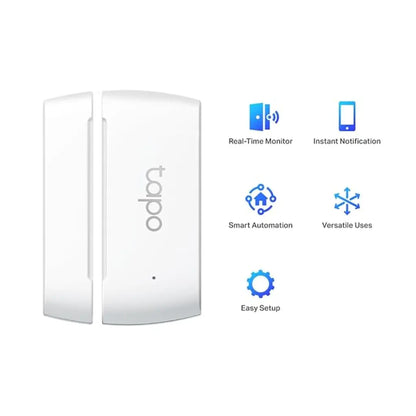 TP-Link Tapo T110 Smart Contact Sensor RealTime Door & Window Monitoring Instant Alerts Smart Automation Support-tpstech.in