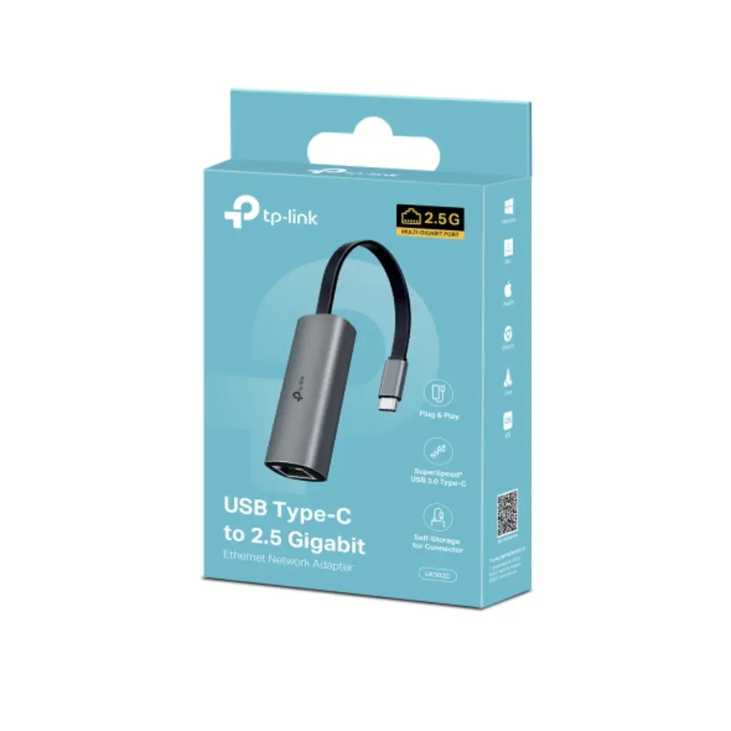 TP-Link UE302C USB Type-C to 2.5Gbps Gigabit Ethernet Network Adapter-tpstech.in
