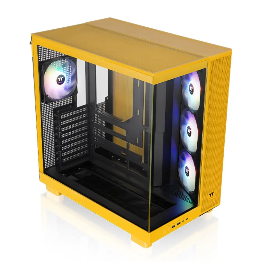 Thermaltake View 380 XL TG ARGB  ATX Mid Tower Tempered Glass Cpmputer Case - Bumblebee-tpstech.in