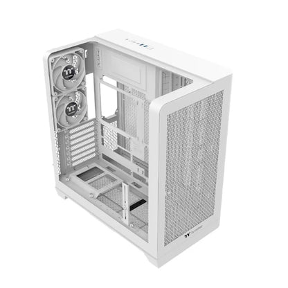 Thermaltake View 390 Air Snow ATX Mid Tower PC Case with Curved Tempered Glass & Mesh Front Panel-tpstech.in