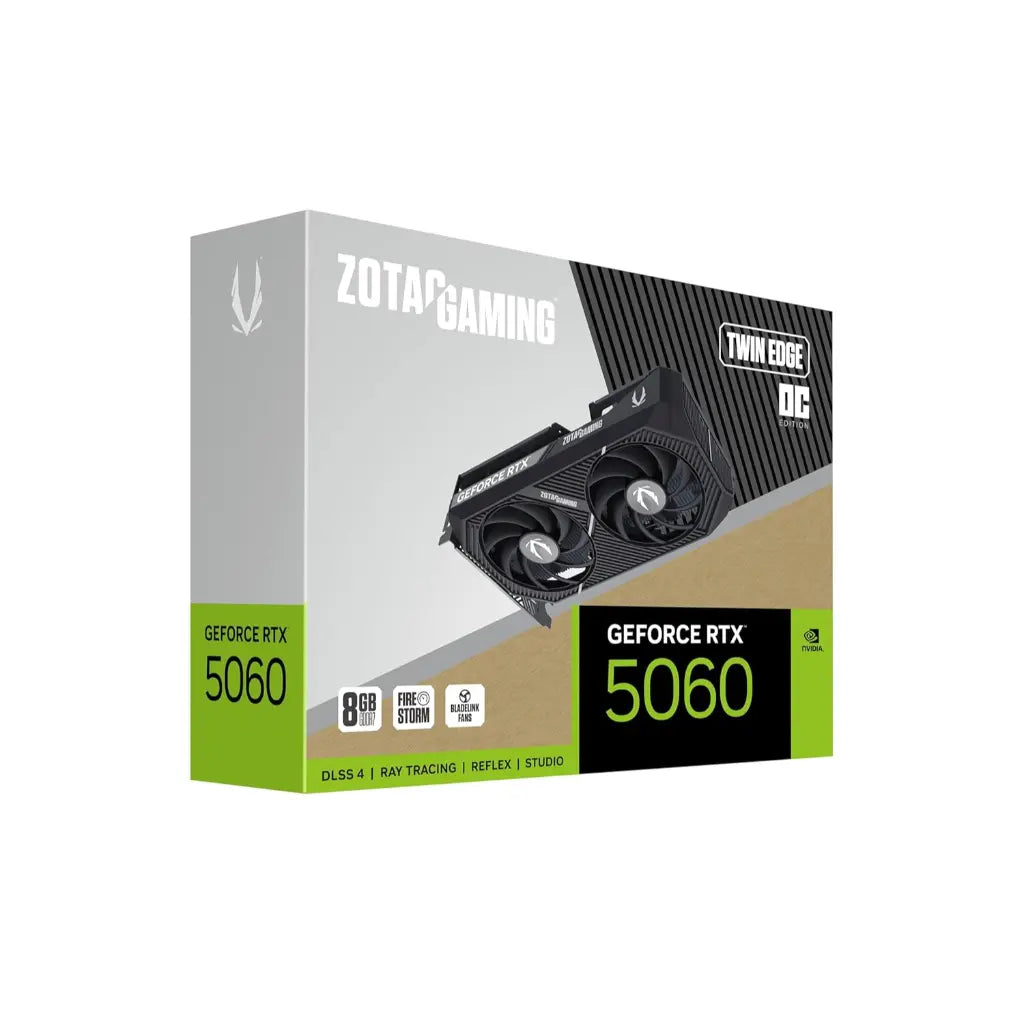 ZOTAC Gaming GeForce RTX 5060 Twin Edge OC 8GB GDDR7 Graphics Card-tpstech.in