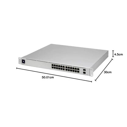 Ubiquiti USW-PRO-24 24-Port Layer 3 Managed Gigabit Switch 2x10G SFP+