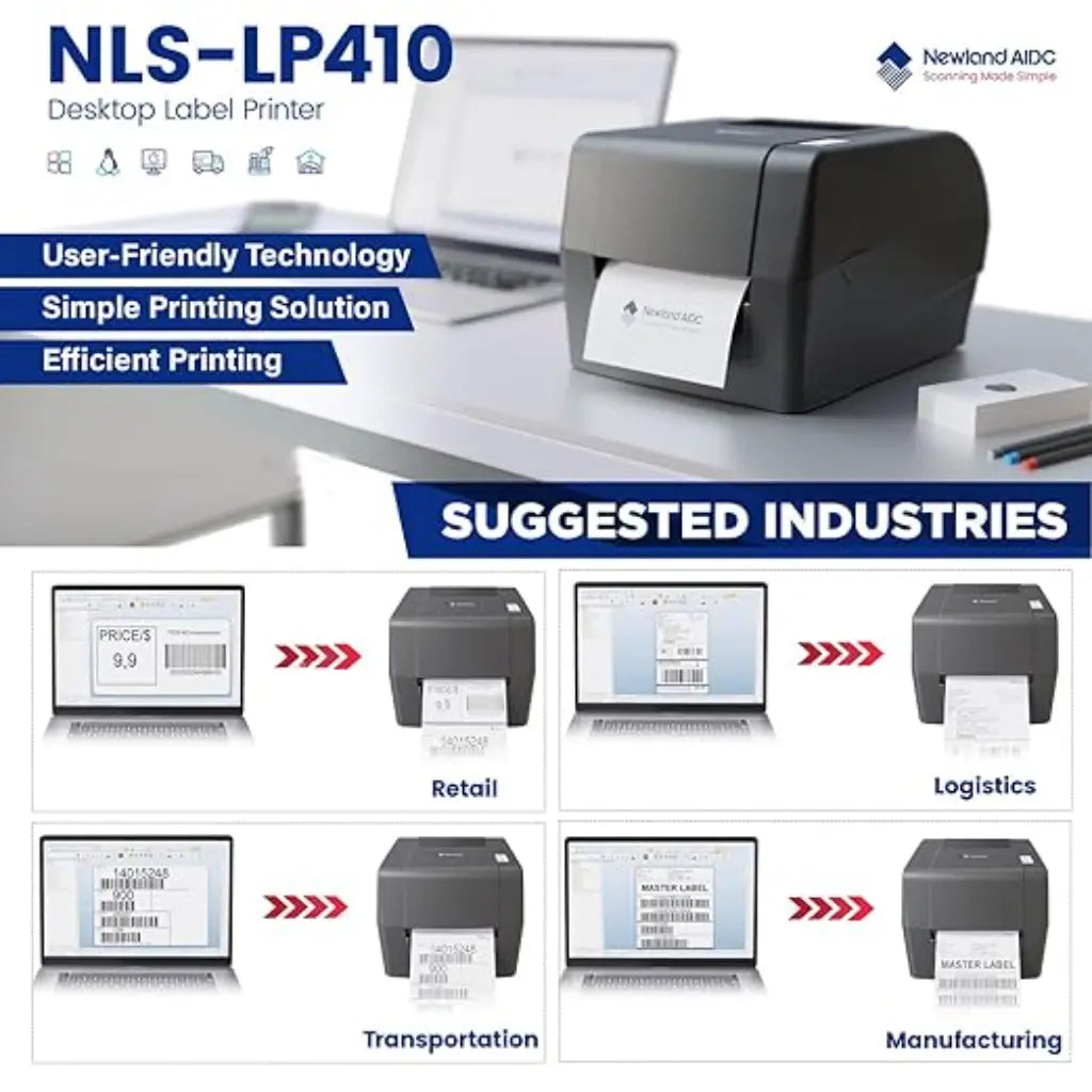 Newland NLS-LP410-IN 4 Inch Desktop Thermal Label Printer