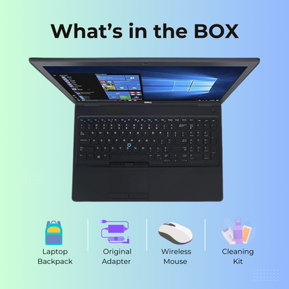 (Refurbished) Dell Latitude 5580 15.6" Laptop Intel Core i5 7th Gen 16GB RAM 512GB SSD Win 10 Pro