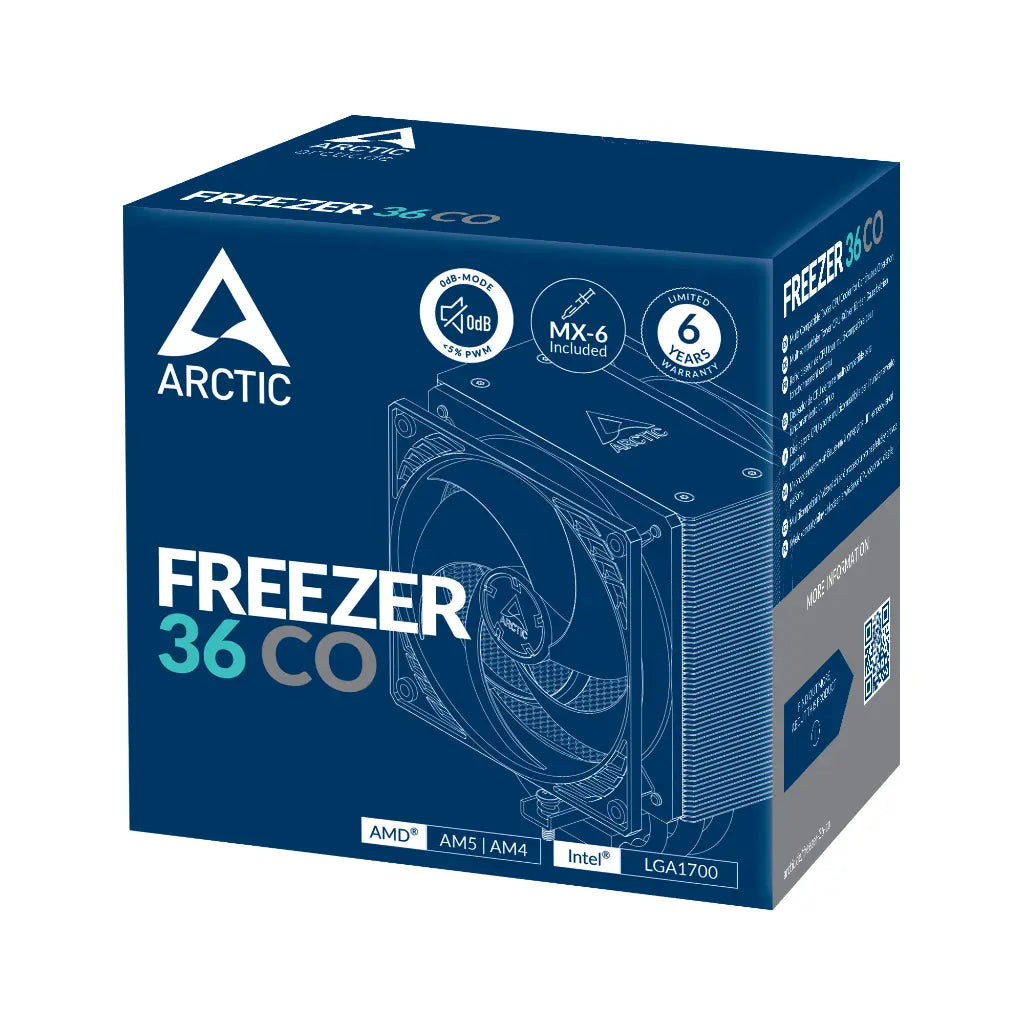 ARCTIC Freezer 36 120mm Single Tower CPU Air Cooler - Black