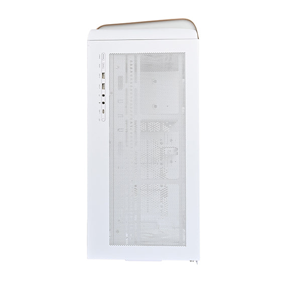 SilverStone SETA A2 ATX Mid Tower PC Case with Tempered Glass - White Rose Gold