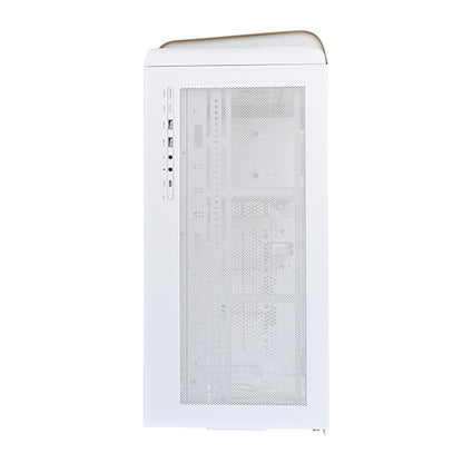 SilverStone SETA A2 ATX Mid Tower PC Case with Tempered Glass - White Rose Gold