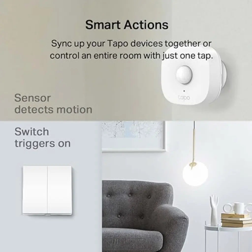  TP-Link Tapo S220 Smart Light Switch 2-Gang 1-Way No Neutral Wire Battery Powered-tpstech.in