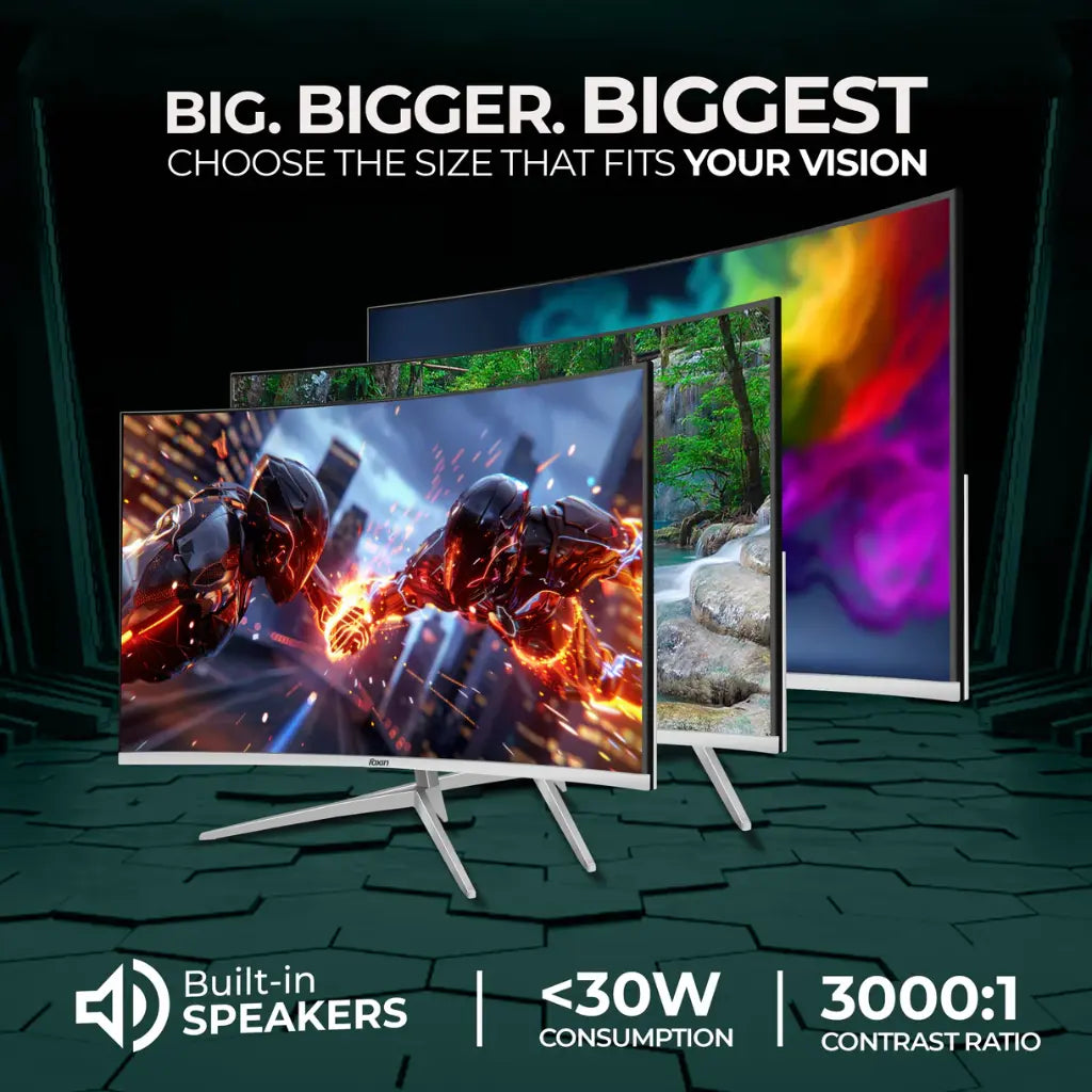 Foxin Elite Pro 24" 100Hz Full HD 1080p Curved LED Monitor