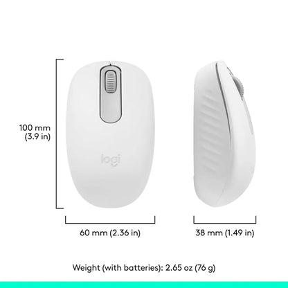 Logitech M196 Bluetooth Wireless Optical Mouse - Off White