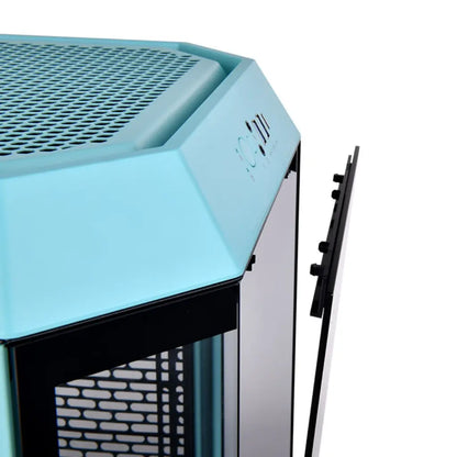 Thermaltake Tower 300 Turquoise Micro Tower Computer Case Vertical Octagonal Design
