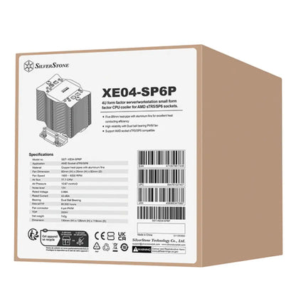 SilverStone SST‑XE04‑SP6P 4U CPU Cooler for AMD TR5 SP6 Sockets with 350W TDP-tpstech.in