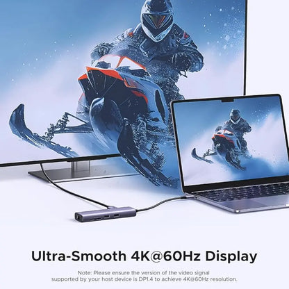 Ugreen 60515 USB-C 7-in-1 Multiport Adapter 4K60Hz HDMI Gigabit Ethernet 100W PD-tpstech.in