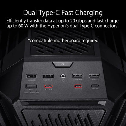 ASUS ROG Hyperion GR701 Full Tower Case with Tempered Glass - Black-tpstech.in