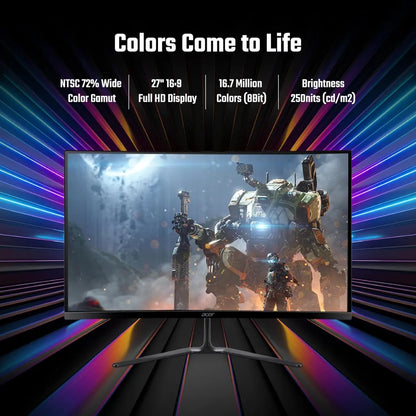 Acer ED270U S3 27" 180Hz 1ms WQHD Curved Gaming Monitor-tpstech.in