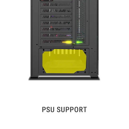 Ant Esports MeshX360 Mid‑Tower Computer Case with 4×120mm Fans-tpstechin