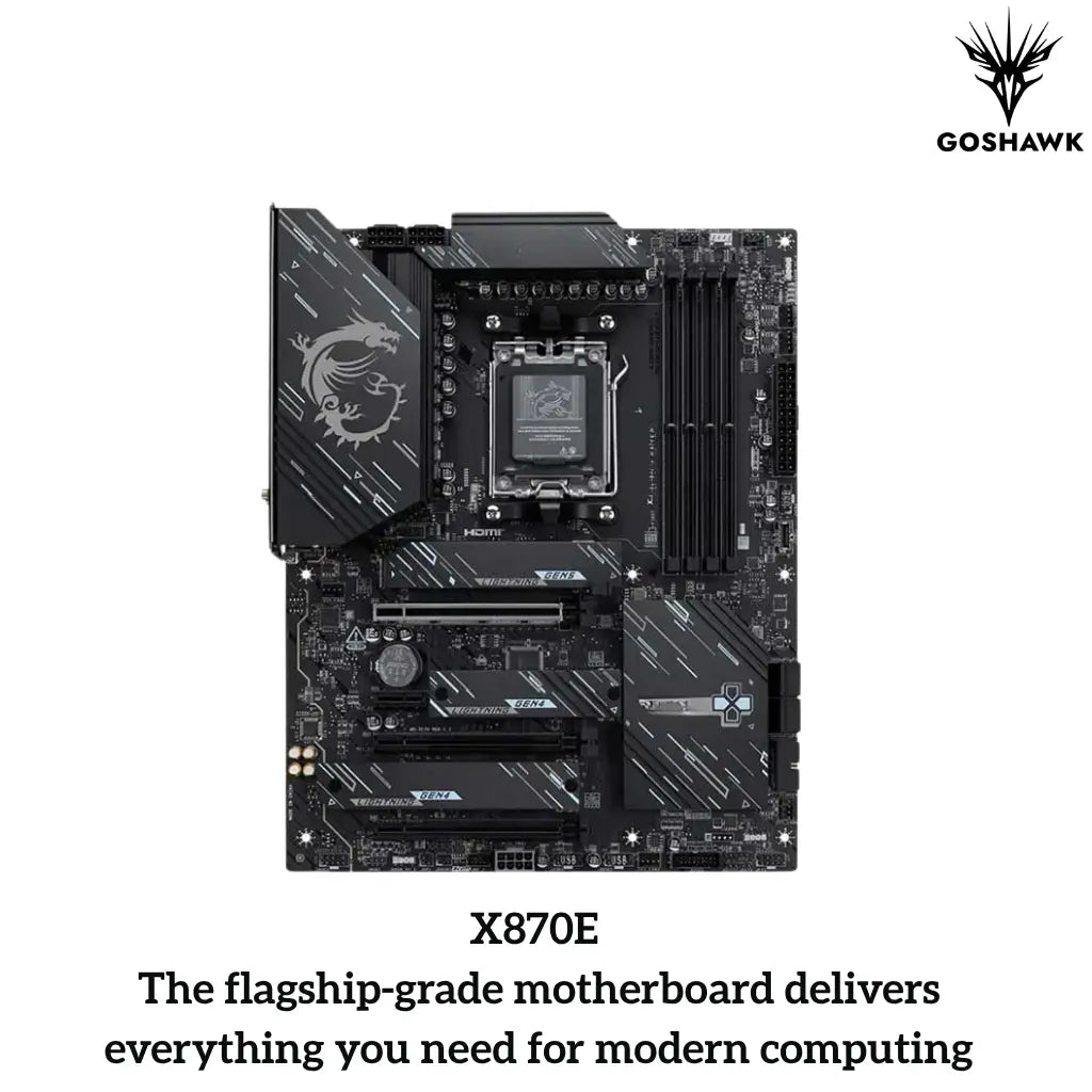 Goshawk Vega Elite | Ryzen 7 7800X3D | NVIDIA 16GB GB | 4K Ultra Gaming & Creator PC-tpstech.in