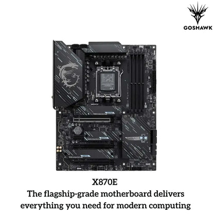 Goshawk Vega Elite | Ryzen 7 7800X3D | NVIDIA 16GB GB | 4K Ultra Gaming & Creator PC-tpstech.in