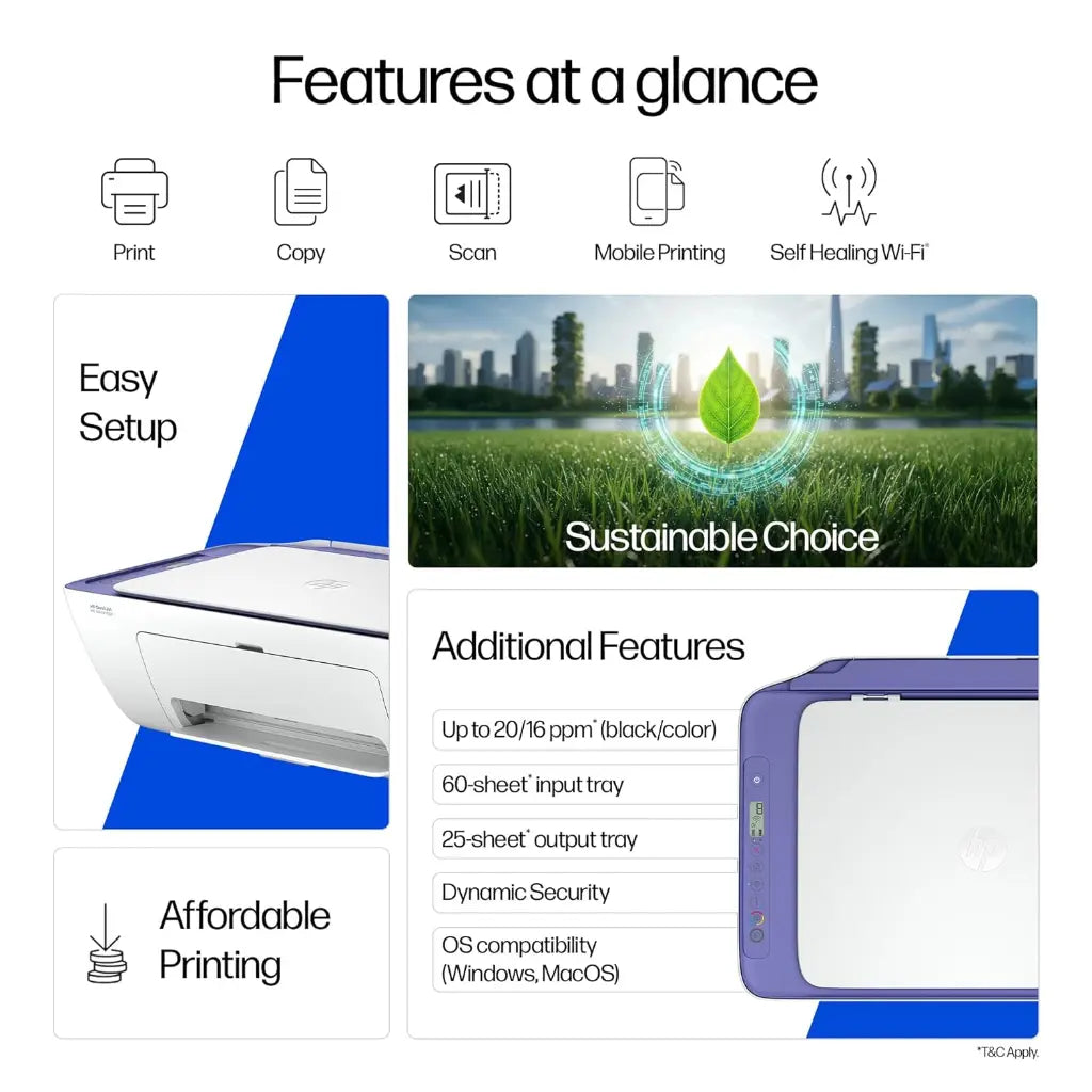 HP DeskJet Ink Advantage 2986 A24J8B Wireless All‑in‑One Thermal Inkjet Printer with Mobile Printing-tpstech.in
