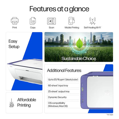 HP DeskJet Ink Advantage 2986 A24J8B Wireless All‑in‑One Thermal Inkjet Printer with Mobile Printing-tpstech.in