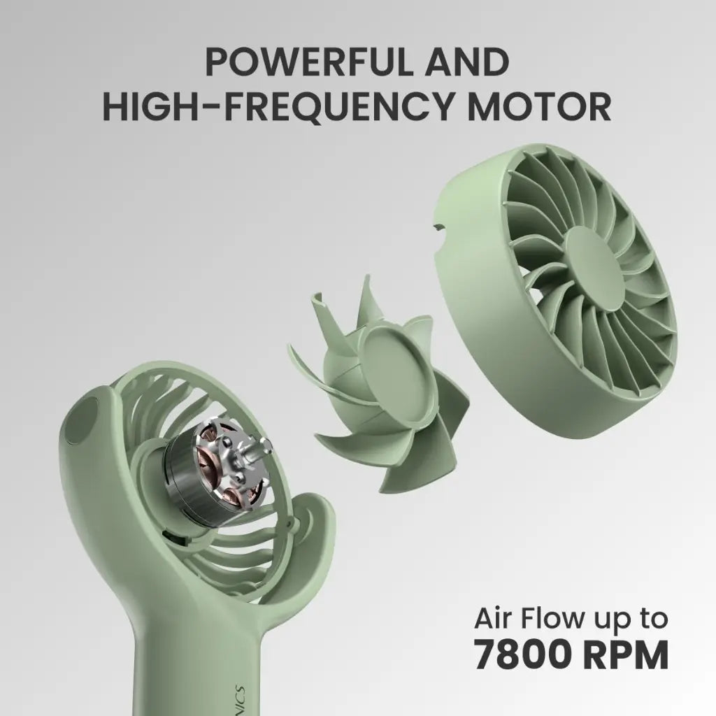 Portronics Toofan Mini POR 1927 Portable Rechargeable Pocket Fan-tpstech.in