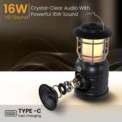 Portronics iLumi II POR 2341 16W Bluetooth 5.3 Speaker with LED Lamp-tpstech.in