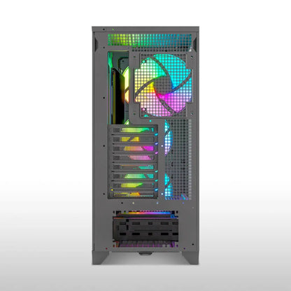 ProLab Design AI848 ARGB Mid‑Tower ATX Workstation Cabinet with 4x140mm Fans & Type‑C-tpstech.in