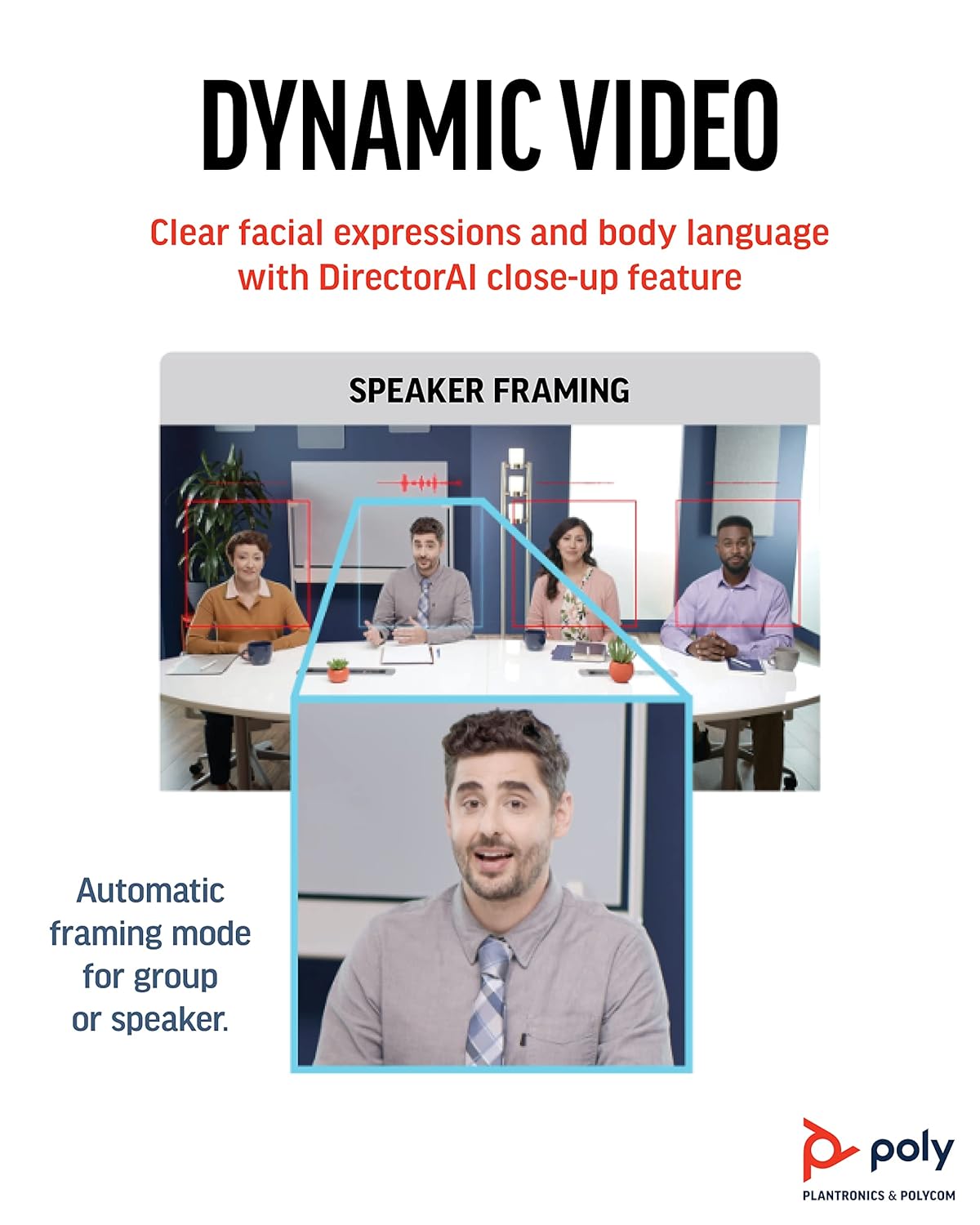 Poly Studio R30 USB 4K Video Bar for Small Conference Spaces with Inbuilt Webcam and Speaker - Black