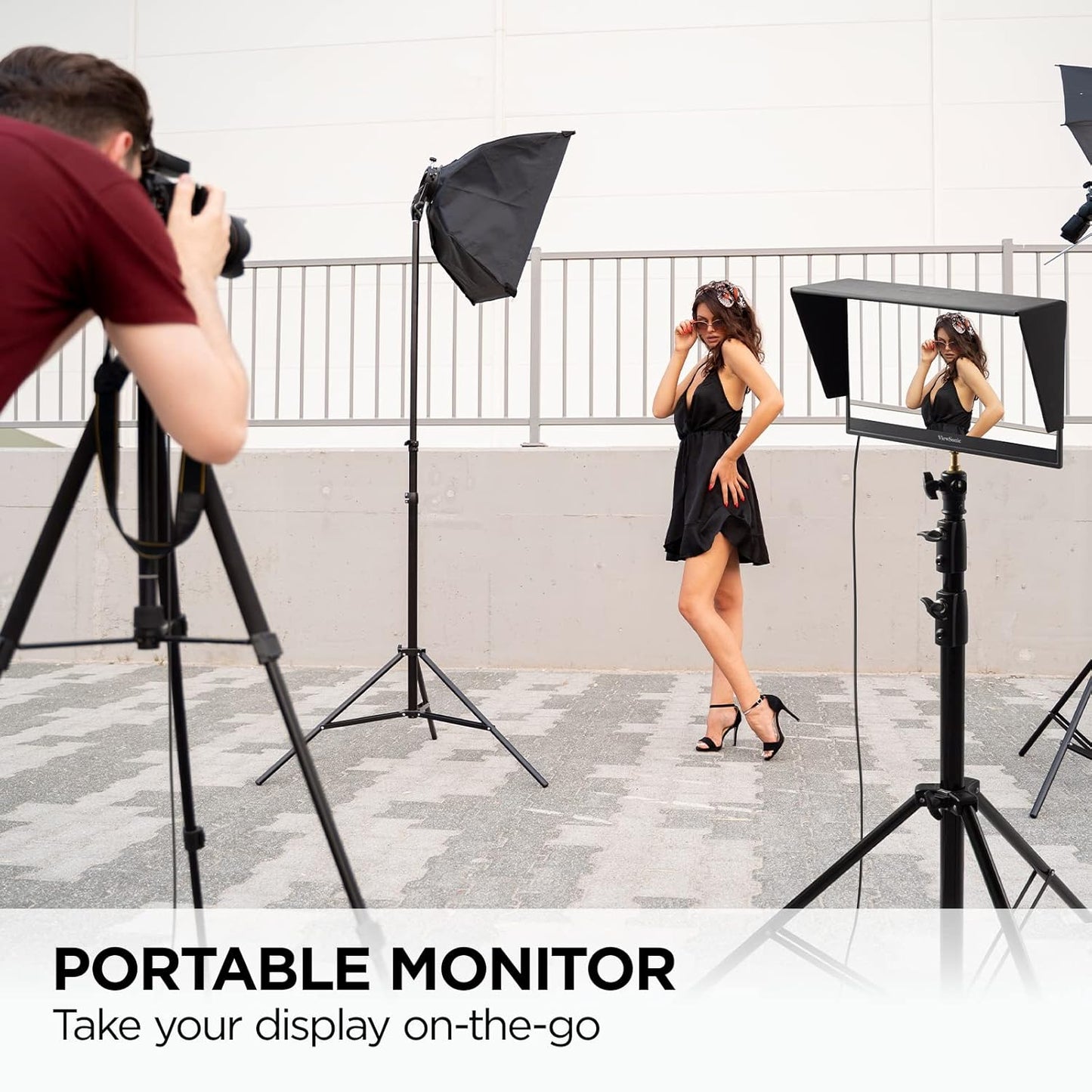 ViewSonic VP16-OLED 16" 60Hz 1080p FHD USB Type-C OLED Panel Portable Monitor with Speakers