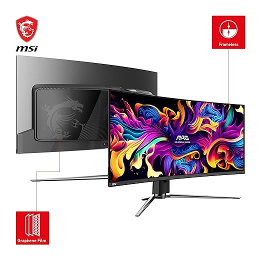 MSI MAG 341CQP QD-OLED 34" UWQHD 175Hz 0.03ms Curved OLED Gaming Monitor