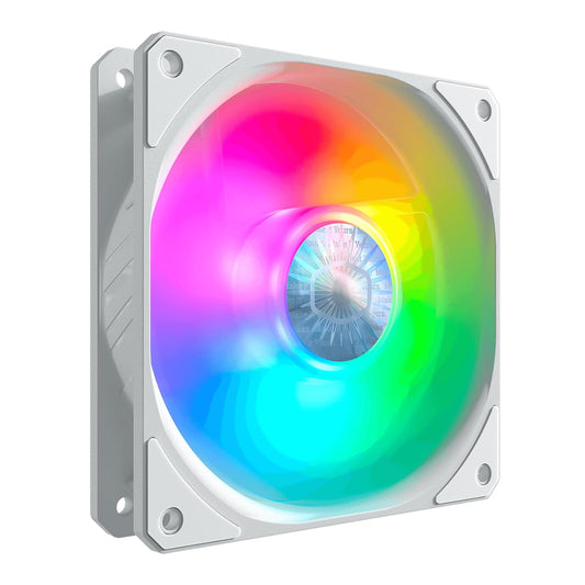 Cooler Master SickleFlow 120 PWM 120mm ARGB Computer Case Fan - White