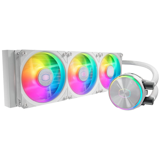 Cooler Master MasterLiquid PL360 Flux 360mm ARGB Close-Loop AIO CPU Liquid Cooler - White
