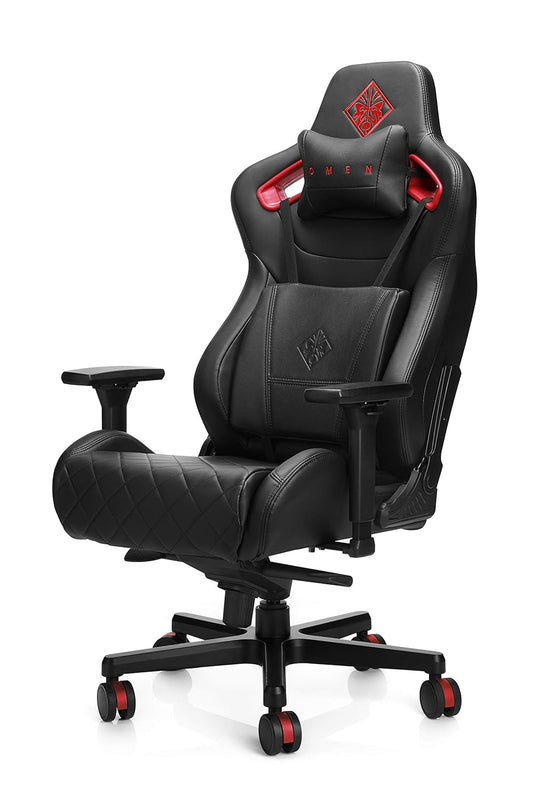 HP OMEN Citadel Gaming Chair with 135° Adjustable Seat and 4D Armrest Built-in Pillows for Comfort