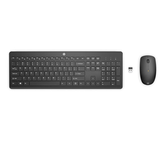 HP 230 Black Chicklet Wireless Keyboard and Mouse Combo with 2.4GHz Wireless Connectivity