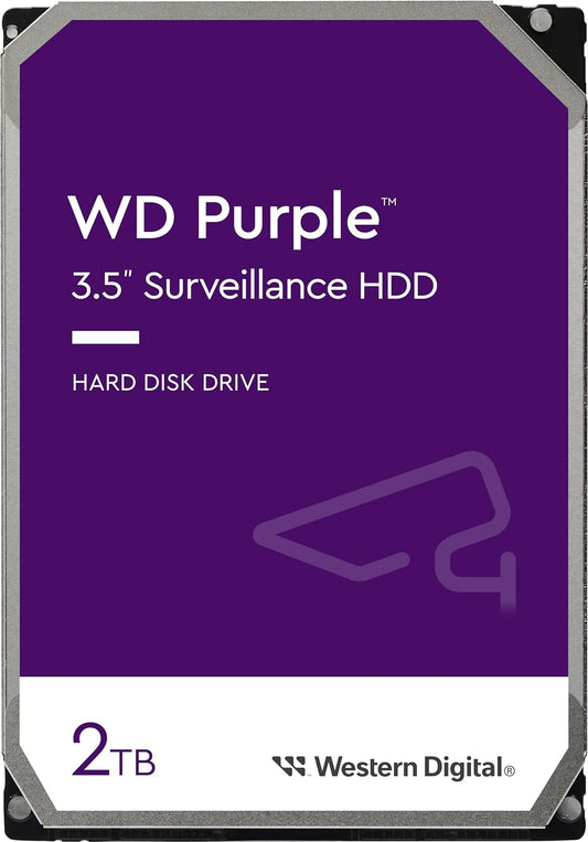 Western Digital Purple 2TB 3.5-inch SATA 5400RPM Surveillance Internal Hard Drive