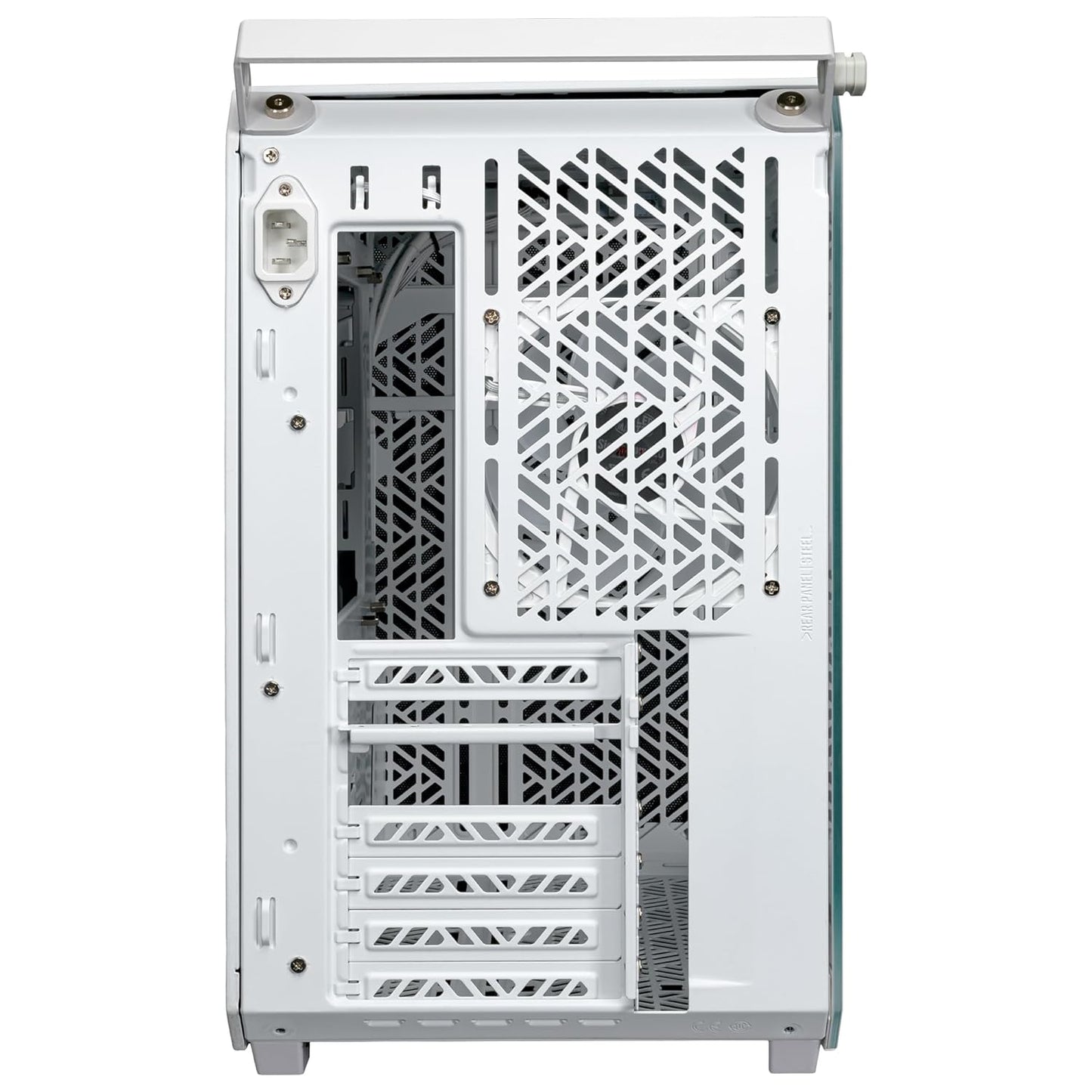 Cooler Master QUBE 500 Flatpack Small Mid-Tower ATX High Airflow Gaming Cabinet - White