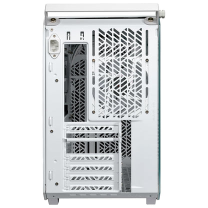 Cooler Master QUBE 500 Flatpack Small Mid-Tower ATX High Airflow Gaming Cabinet - White