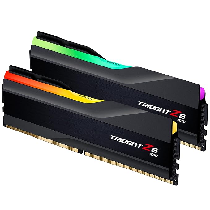 G.Skill Trident Z5 RGB (Intel XMP) 64GB (2x32GB) DDR5 6400 MHz CL32 Desktop Memory