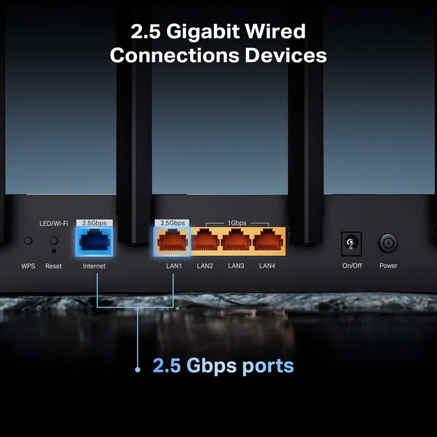 TP-Link BE6500 Archer BE400 Dual-Band Whole Home EasyMesh Wi-Fi 7 Router