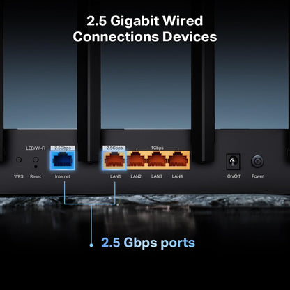 TP-Link BE6500 Archer BE400 Dual-Band Whole Home EasyMesh Wi-Fi 7 Router