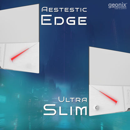 Geonix Argon 32" 75Hz 1080p Full HD LED Panel Curved Monitor with Dual Speakers - White