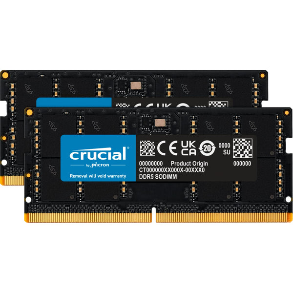 Crucial RAM 64GB Kit 2x32GB DDR5 4800 MHz Laptop Memory SODIMM