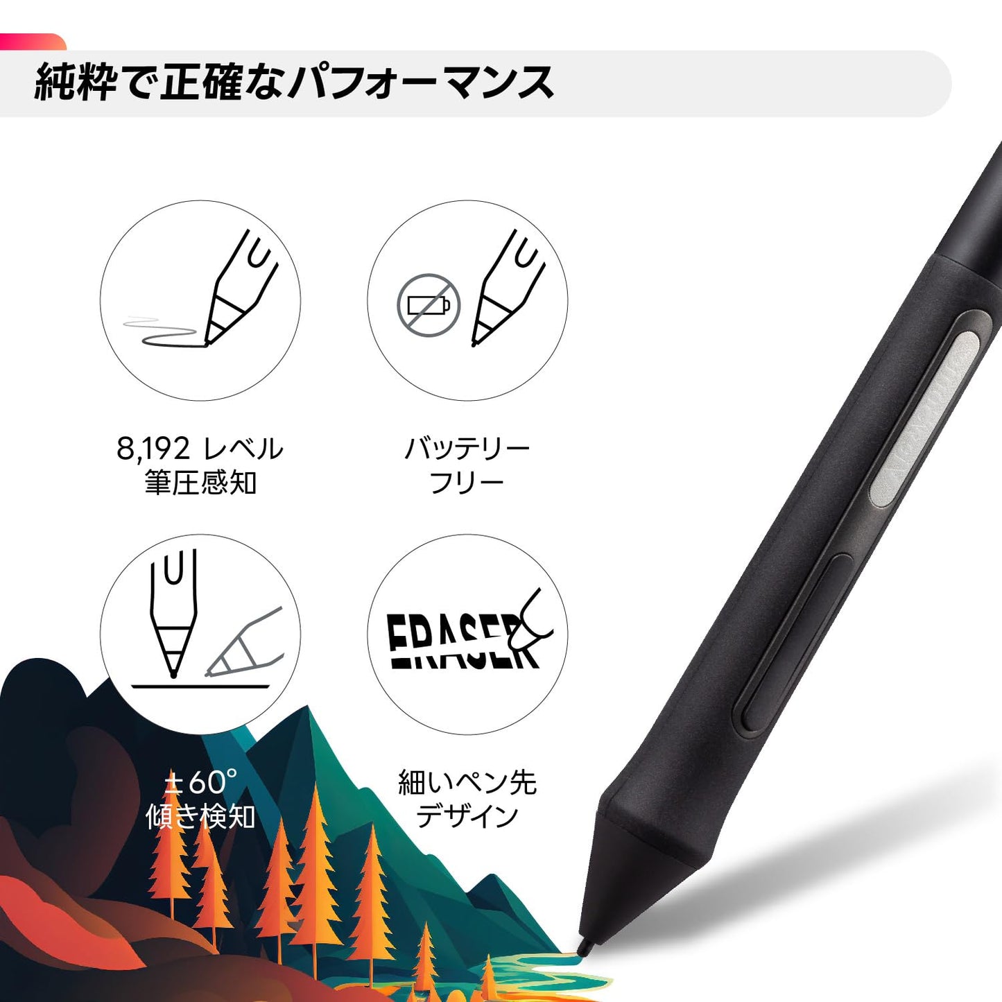 ViewSonic GD1330 13.33" 1080p FHD USB Type-C Tempered Glass Panel Digital Graphics Pen Tablet