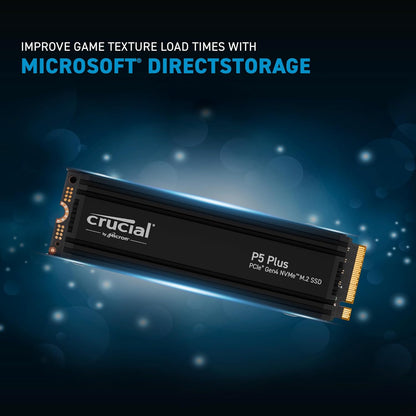 Crucial P5 Plus 2TB Gen4 NVMe M.2 SSD with Heatsink