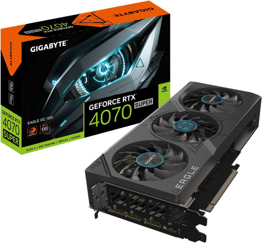 GIGABYTE GeForce RTX 4070 Super Eagle OC 3X WINDFORCE Fans 12GB 192-bit GDDR6X Graphics Card