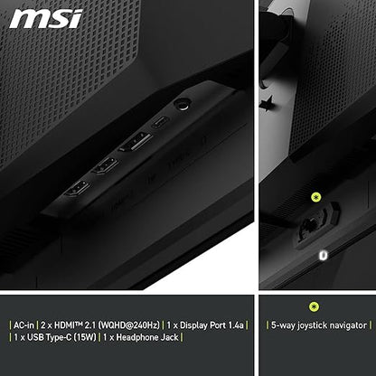 MSI MAG 271QPX QD-OLED E2 27" WQHD 240Hz 0.3ms Gaming Monitor