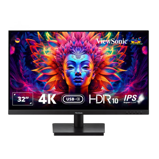 ViewSonic 32" VA3209U-4K UHD IPS HDR10 USB Type-C Monitor with Speakers